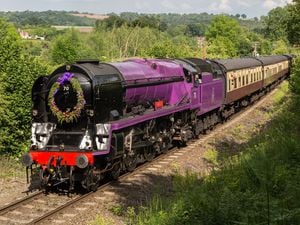 No.70 Elizabeth II will transport the baton between Kidderminster and Bridgnorth Photo: Paul Pearson