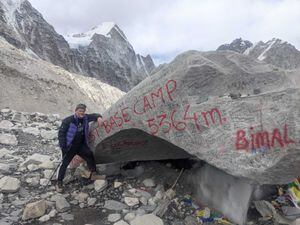 Alex Howes on his walk to Everest Base Camp