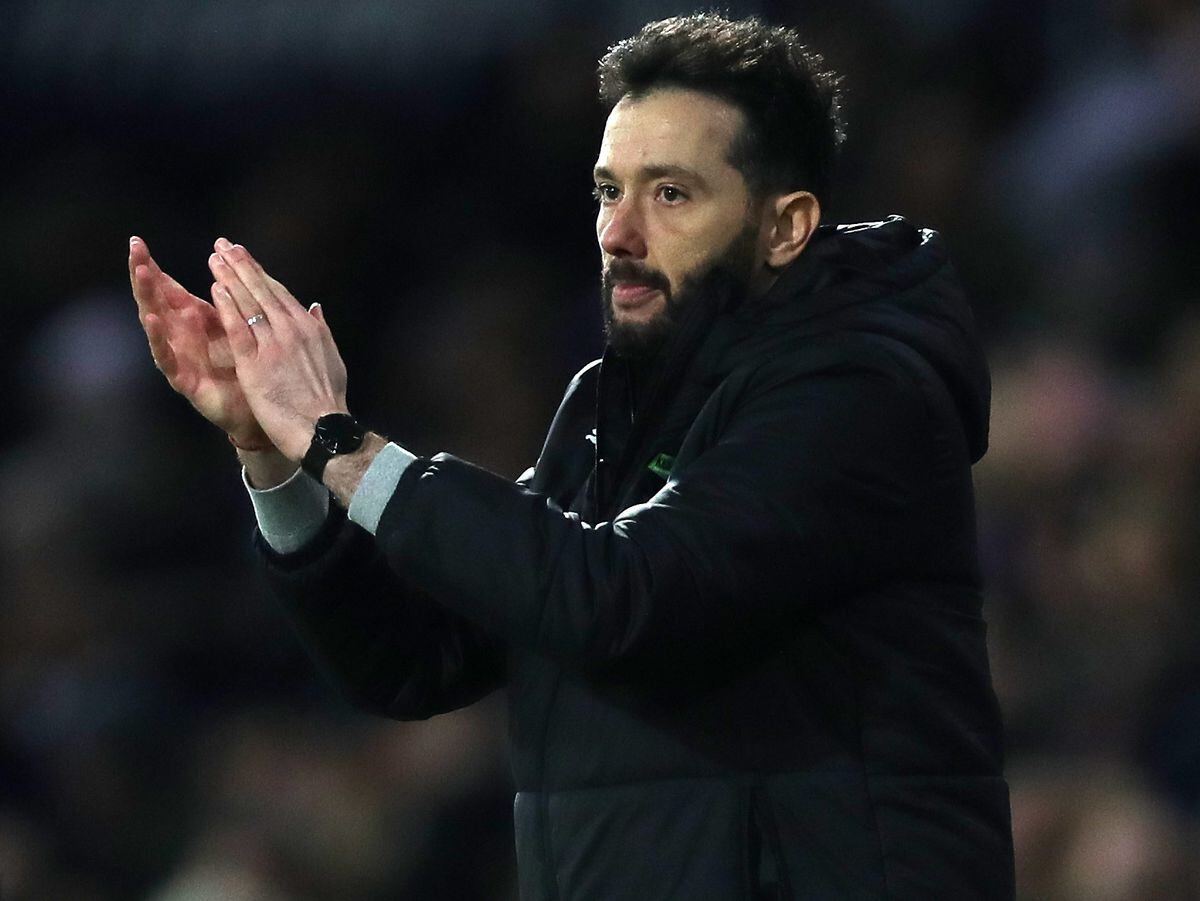 Carlos Corberan enjoyed what he saw from the touchline during Albion's 1-0 win over Coventry last night (Photo by Adam Fradgley/West Bromwich Albion FC via Getty Images).