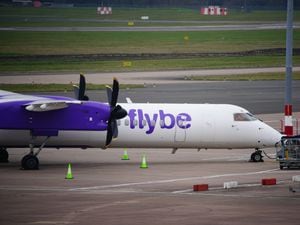 A Flybe plane at Birmingham Airport