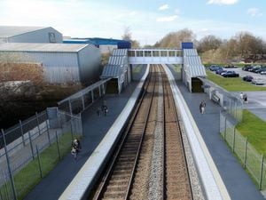 An artist's impression of what the new Darlaston Railway Station will look like. PIC: West Midlands Rail Executive