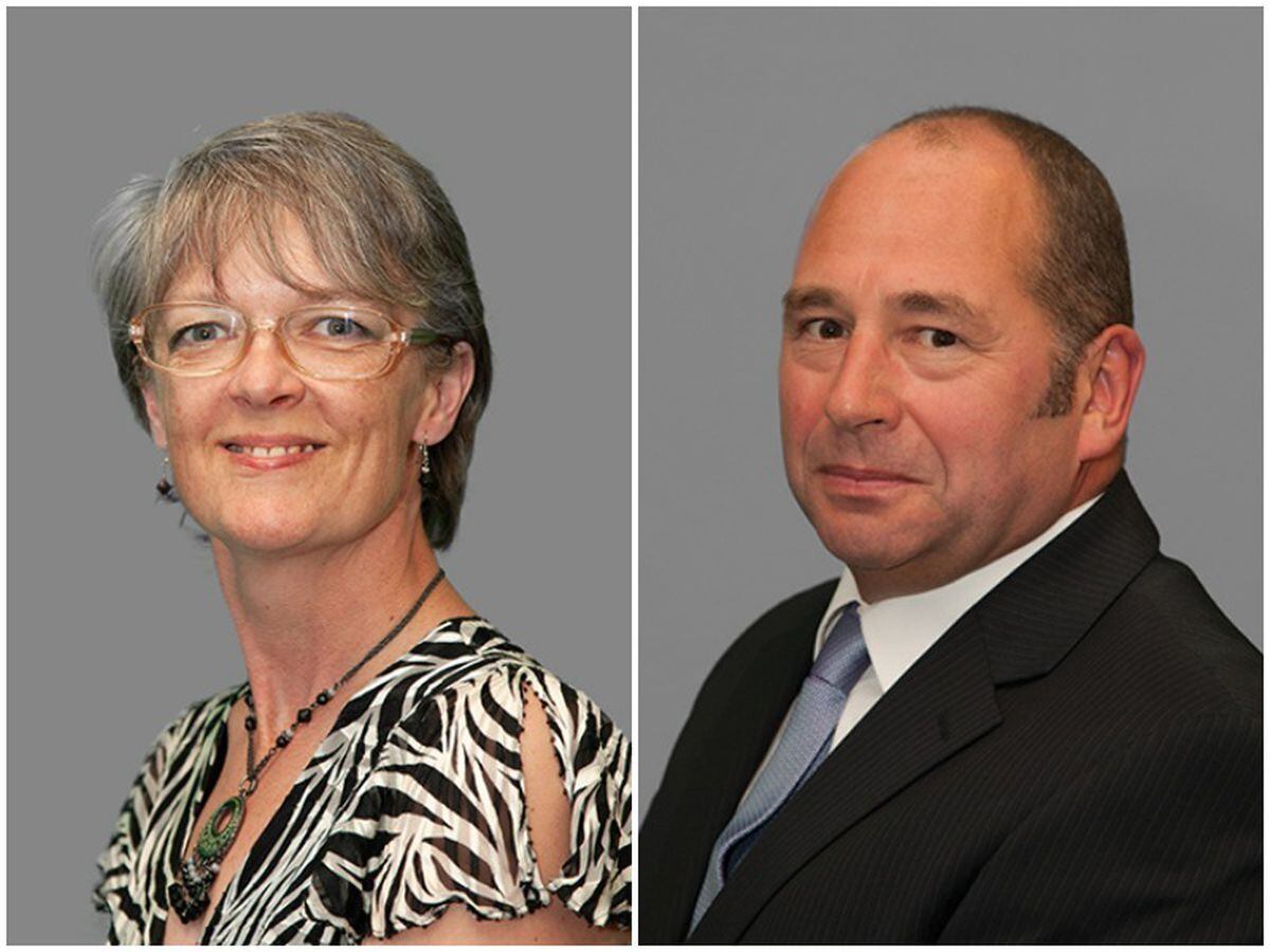 Former Labour members Caroline White and Bill Cherrington 