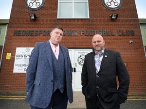 Hednesford Town club owners Hayden Dando and Graham Jones