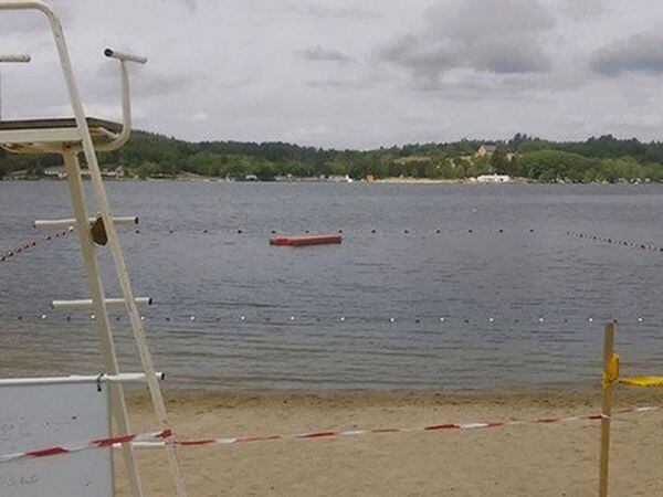 The scene in an activity resort near Meymac in the Massif Central region of France where Jessica Lawson died in a swimming accident