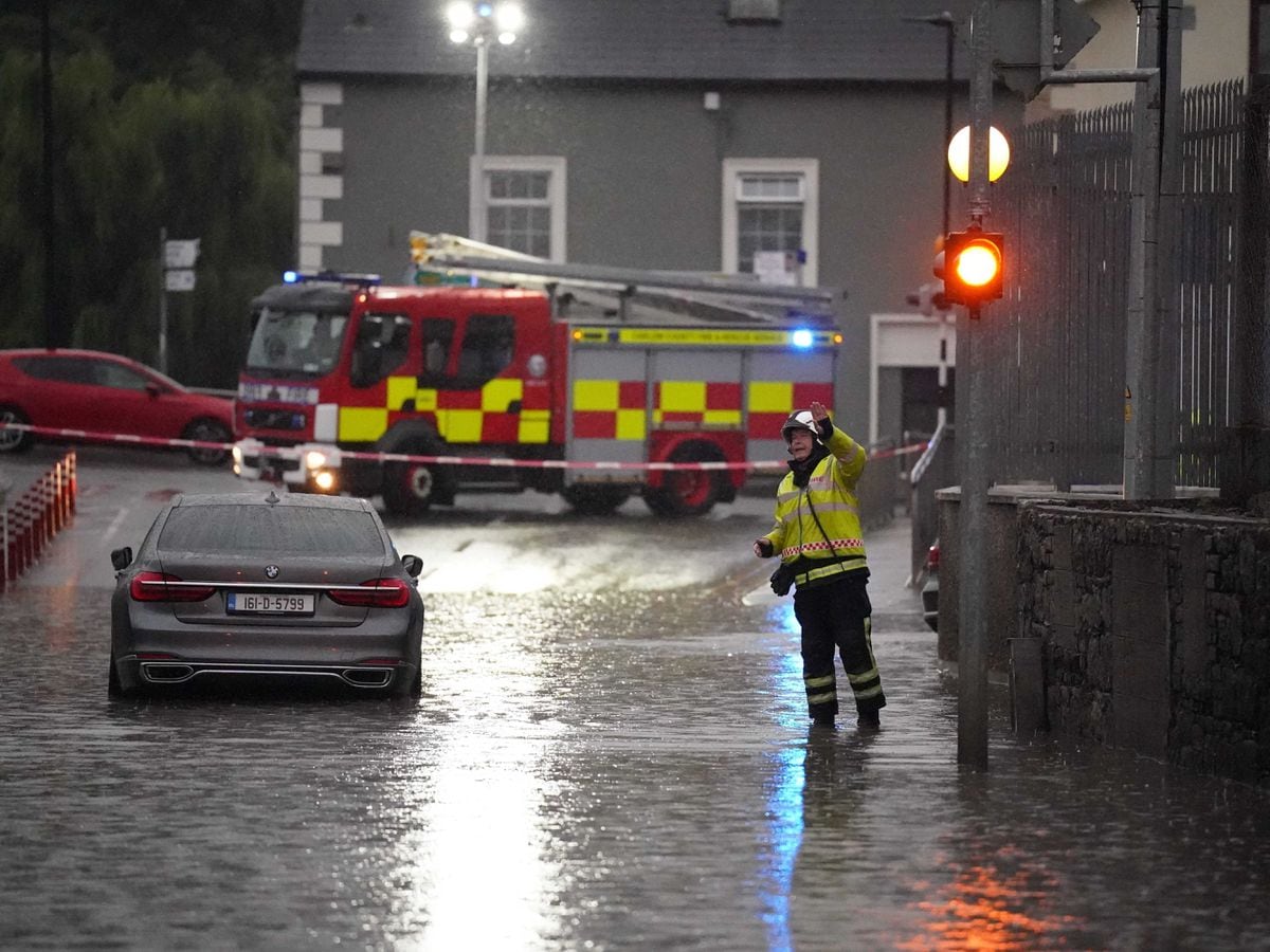 Localised flooding in Tullow, Co Carlow
