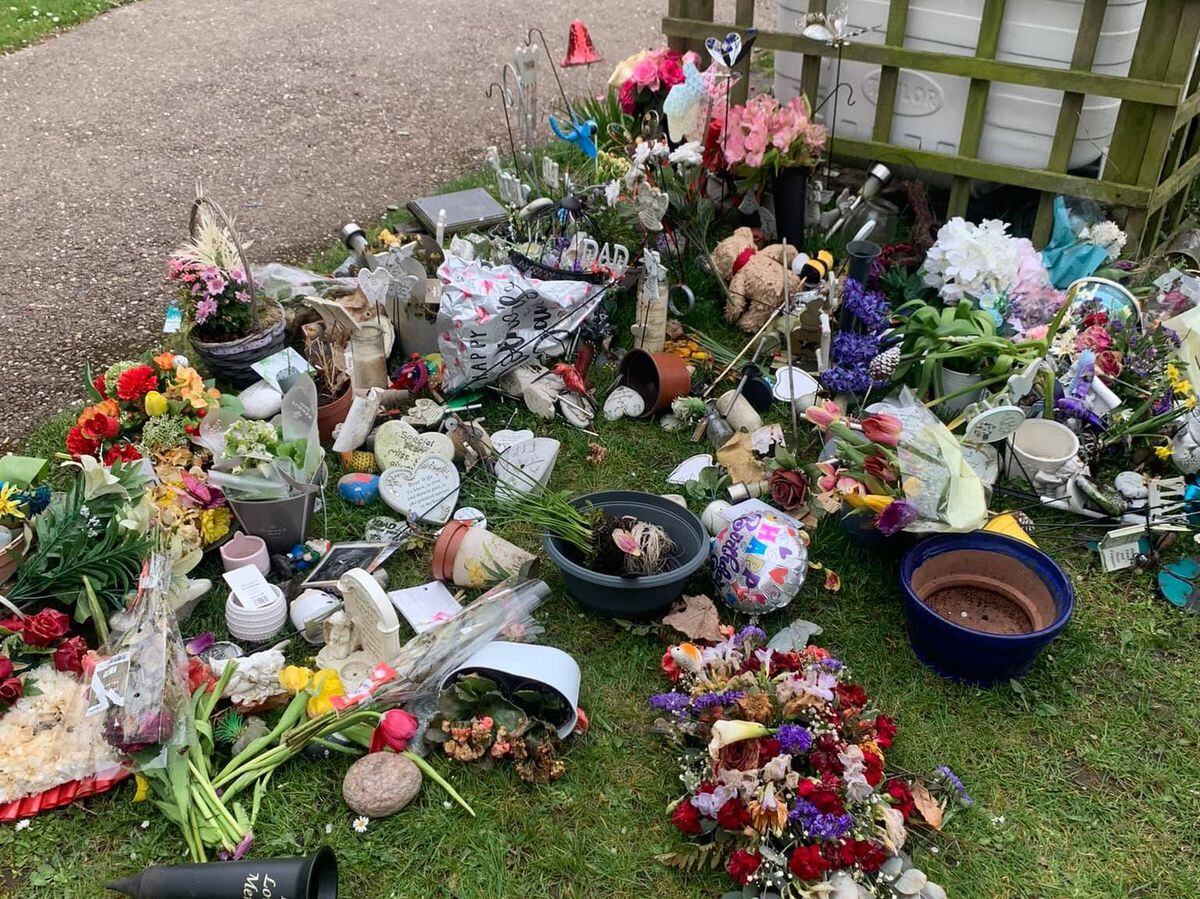 Items removed from graves were dumped on the floor