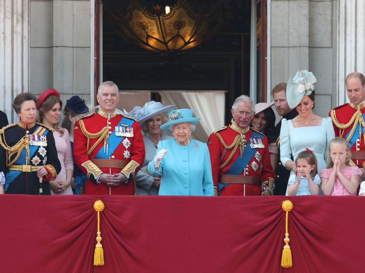 The Duke of York with the royal family