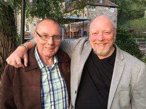 After more than 46 years apart, Andy McNicol from Walsall and his son long-lost son John were re-united just outside Bath