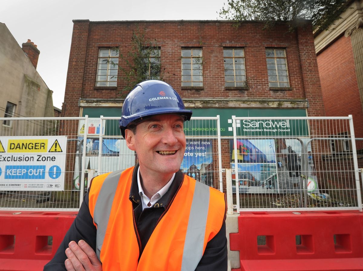 Outside former gas showroom in West Bromwich, Black Country Living Museum director and chief executive Andrew Lovett