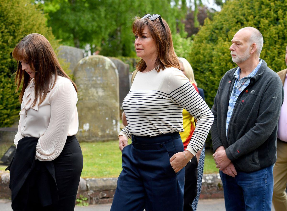 Suzi Perry attended the funeral