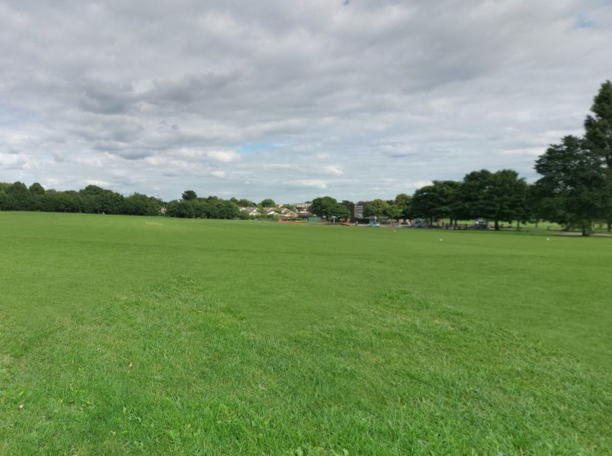 The arson occurred last night at the King George V Memorial playing fields. Photo: Google.