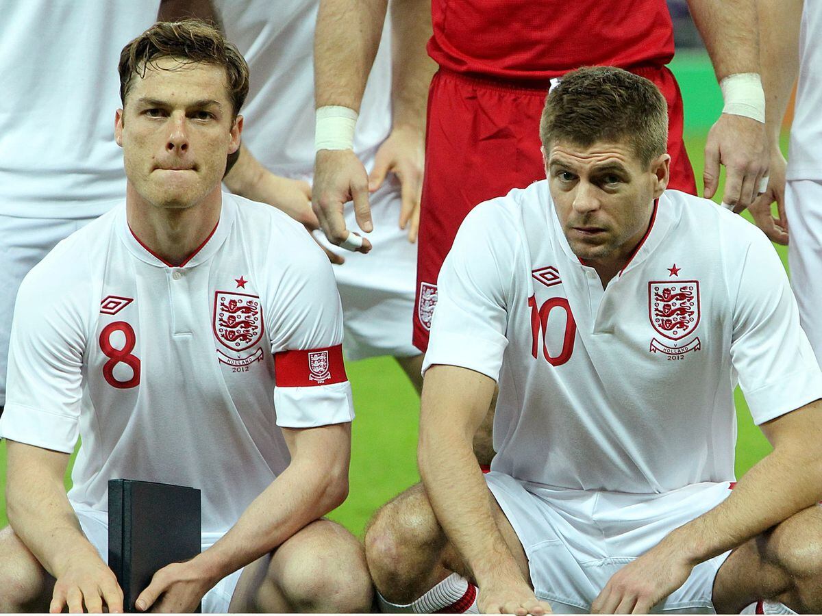 Scott Parker, left, and Steven Gerrard were England team-mates