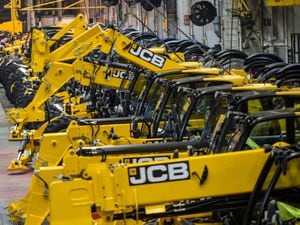 JCB Telescopic Handlers on the production line at the JCB World Headquarters in Rocester
