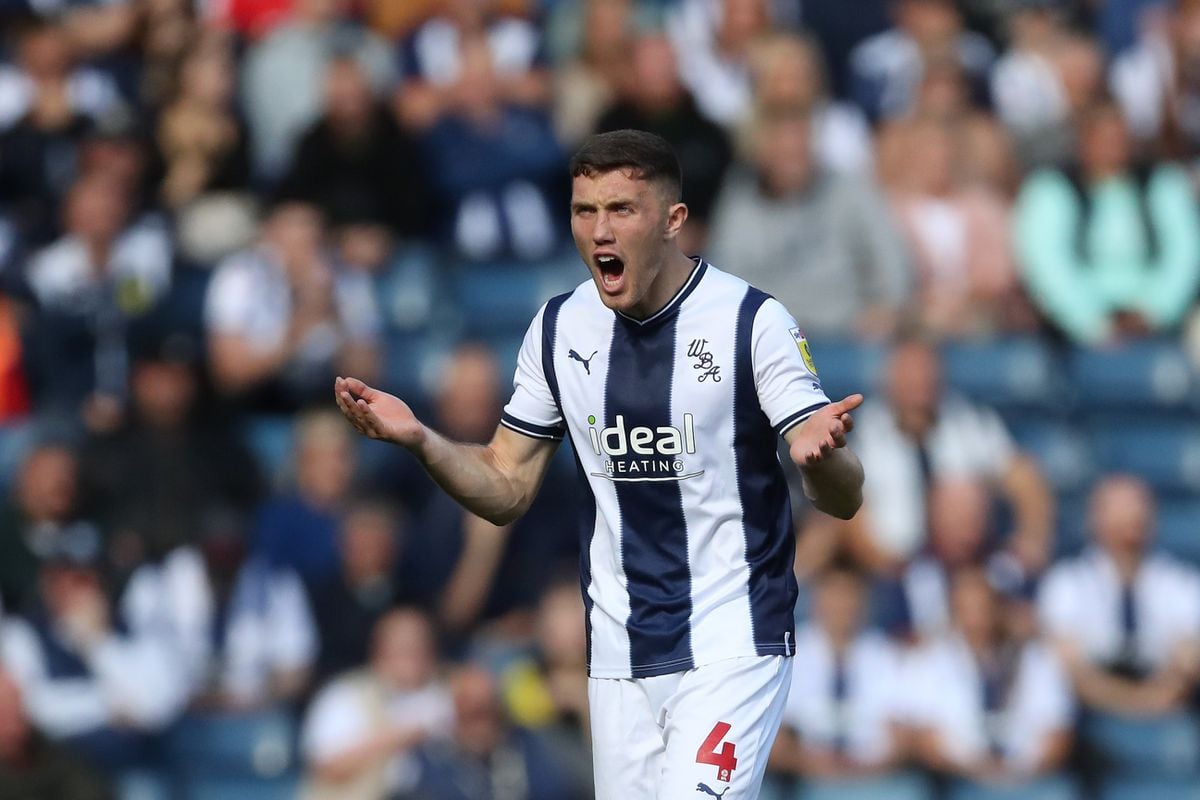Dara O'Shea is left frustrated as Albion slip to another humbling defeat. Pic: Adam Fradgley/West Bromwich Albion FC via Getty Images