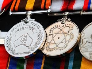 Campaign medals of a veteran of British nuclear bomb tests