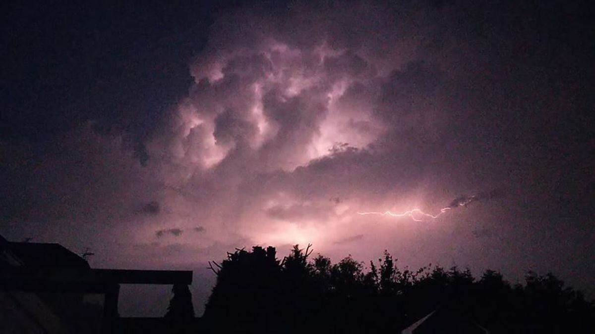 Nicola Harrison captured these lightning pictures in Cradley Heath