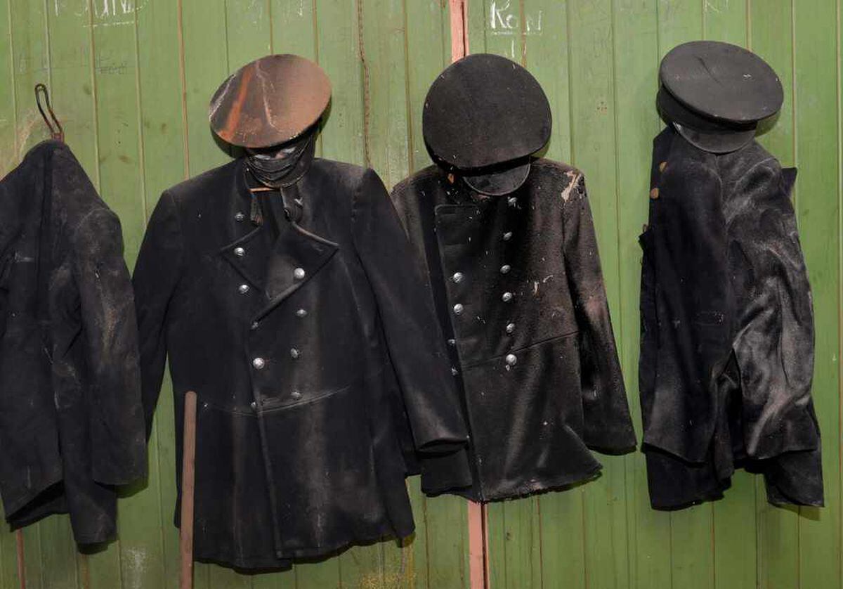 Old fire coats and hats were found in the disused fire station