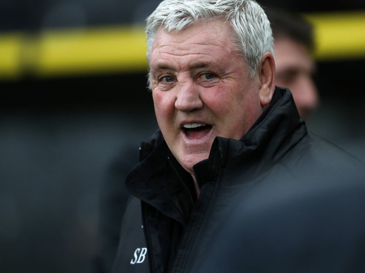 Steve Bruce Head Coach / Manager of West Bromwich Albion reacts during the Sky Bet Championship match between Hull City and West Bromwich Albion at MKM Stadium on March 5, 2022 in Hull, England. (Photo by Adam Fradgley/West Bromwich Albion FC via Getty Images).