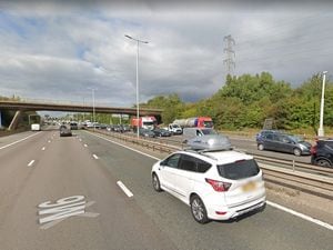 The collision happened on the M6 southbound carriageway between Junction 10a and Junction 10. Photo: Google Street Map