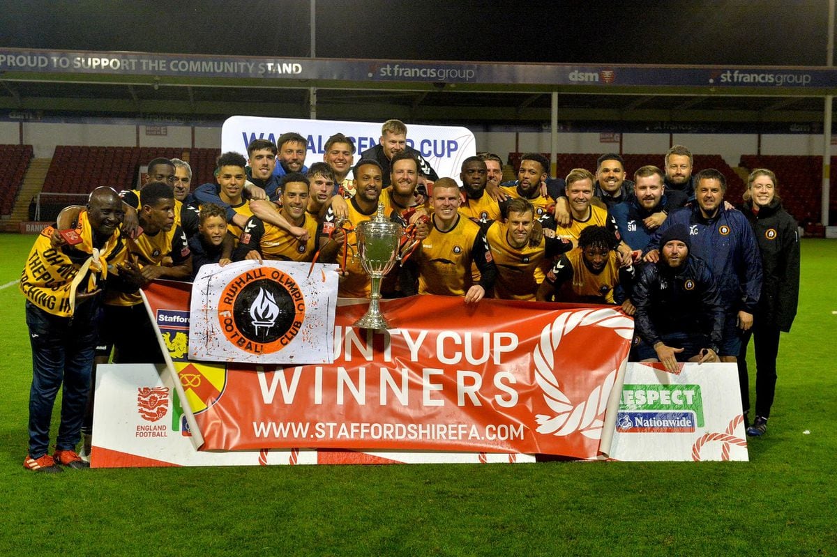 Rushall with the trophy afterwards
