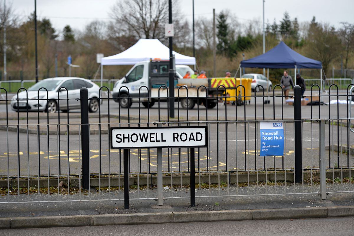 The drive-thru testing centre will operate from a car park in Showell Road