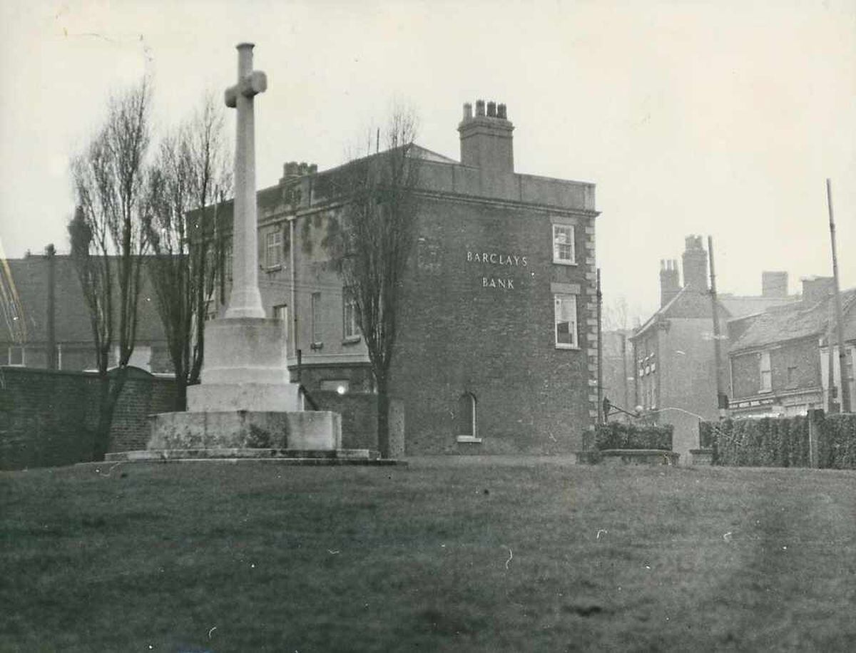 Heyday — Bilston's war memorial in 1966 before it declined