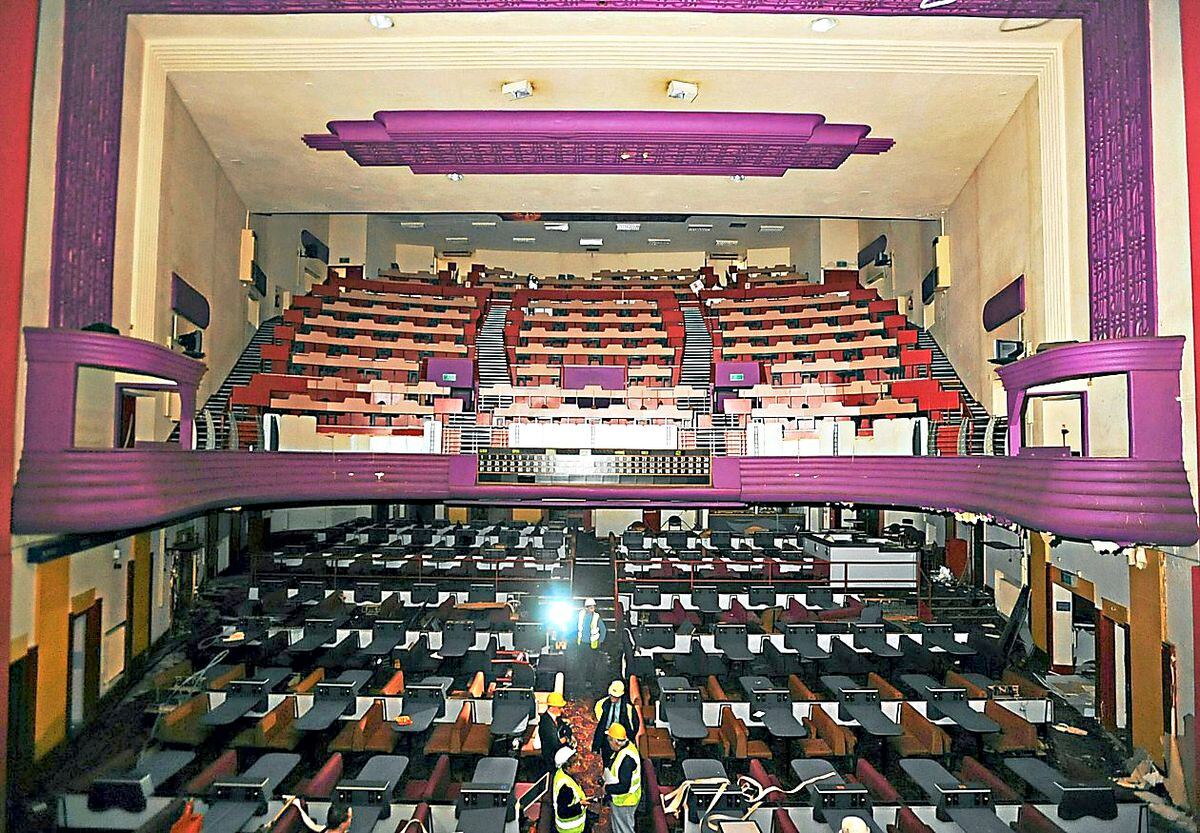 The Hippodrome viewed from the stage after being used as a bingo hall