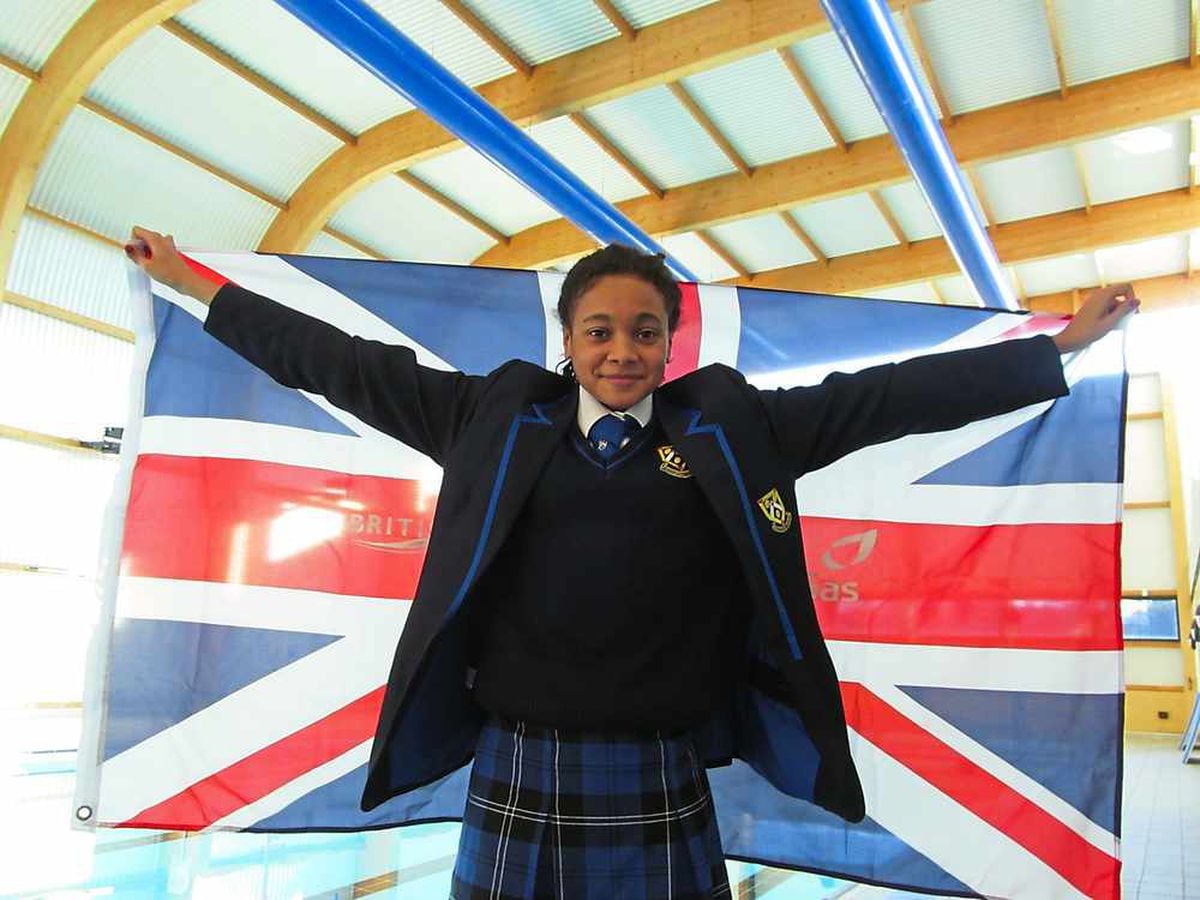 Alice Dearing flying the flag for Great Britain