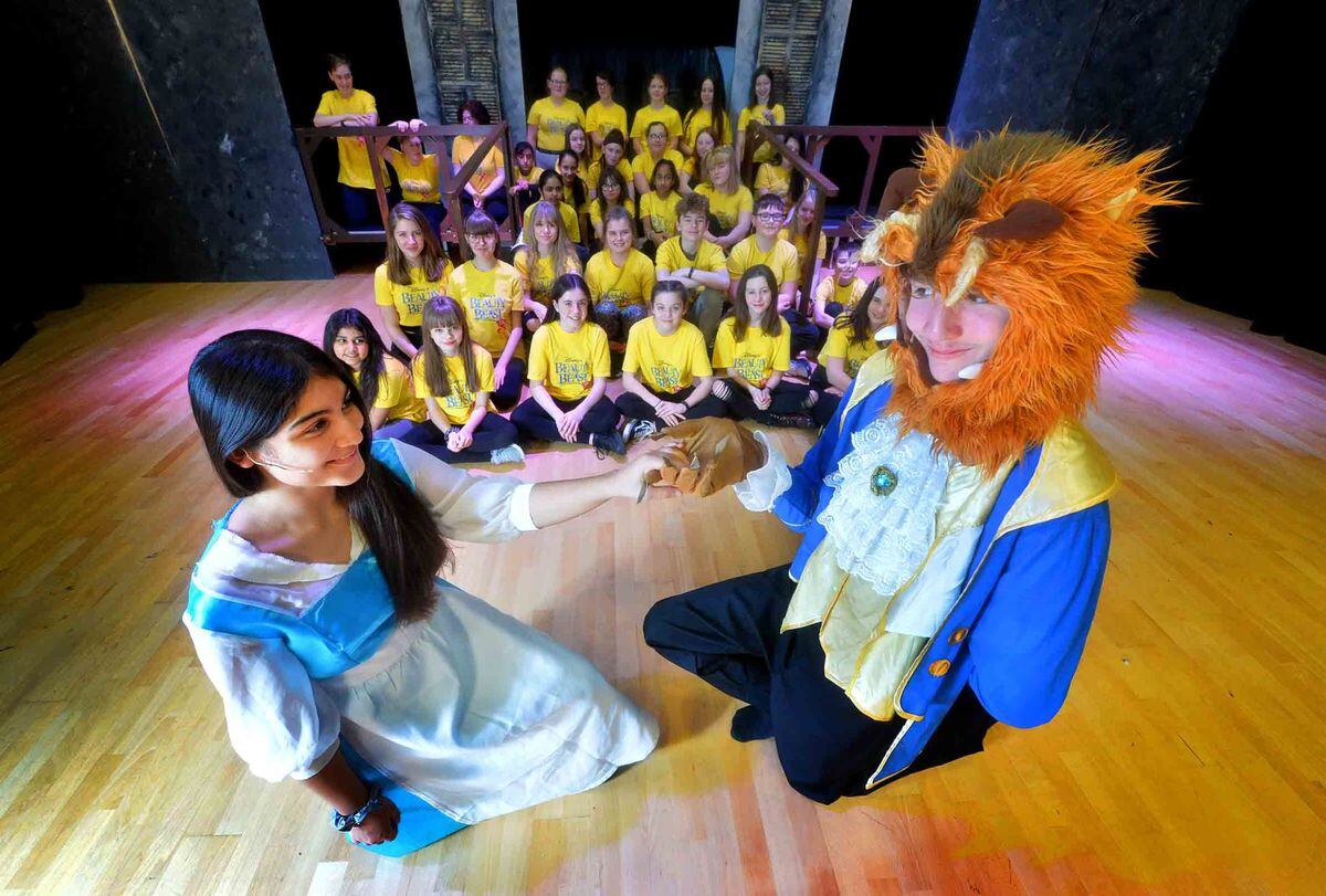 Shaan Bahia, 14, and Josh Molloy, 15, star in Highfield School's production of Beauty and the Beast