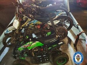 These off road bikes were seized in the latest police operation across the Walsall borough following nuisance complaints. 