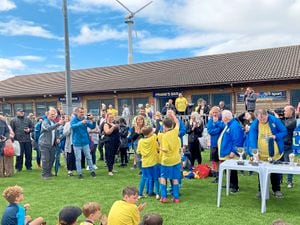 An inclusion event atBootle FC’s inclusionFestival. Inset, JamieCarragher at the event