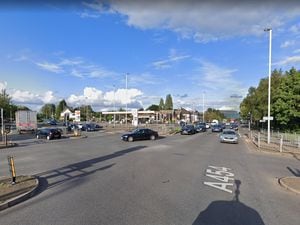 The collision happened at the junction of Willenhall Road and Neachells Lane. Photo: Google.