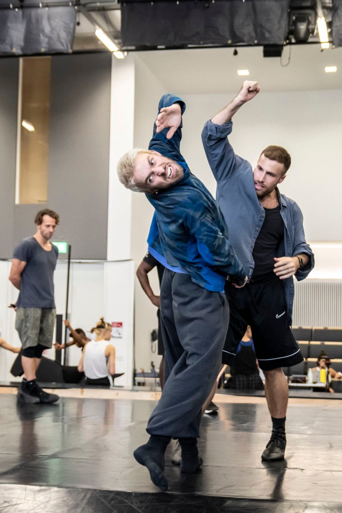 Guillaume Queau as Tommy in rehearsals  Photo by Johan Persson