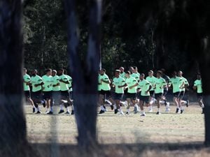 PORTIMAO, PORTUGAL - JUNE 26: West Bromwich Albion players running on June 26, 2022 in Portimao, Portugal. (Photo by Adam Fradgley/West Bromwich Albion FC via Getty Images).