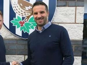 Ian Pearce, right, being unveiled as Albion's recruitment chief in 2018 alongside former sporting and technical director Luke Dowling