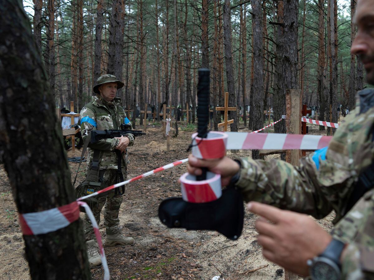 Ukraine's president: Mass grave found near recaptured city | Express & Star