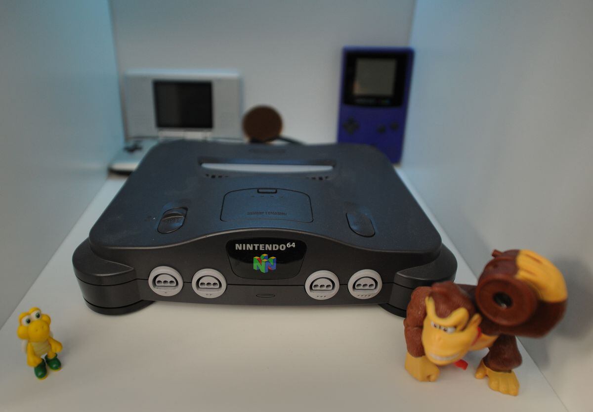 Nintendo 64 console collected by retro gamer Shaun Campbell, of Wolverhampton