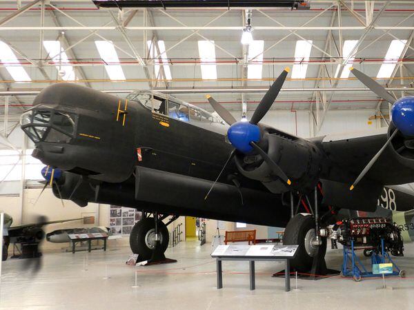 This is Avro Lincoln RF398, at the RAF Cosford Museum, which is said to be the world most haunted aircraft and has been studied by many paranormal believers