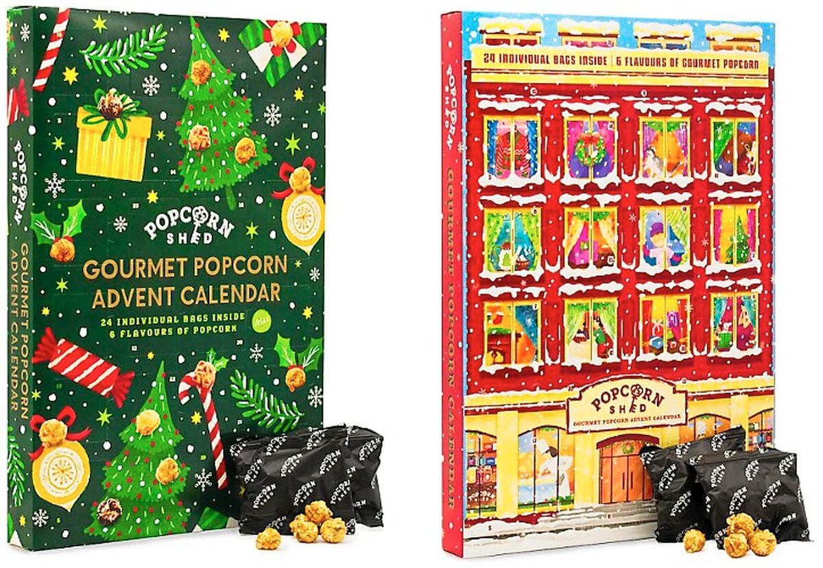 Popcorn Shed Gourmet Popcorn Advent Calendar and Vegan Gourmet Popcorn Advent Calendar