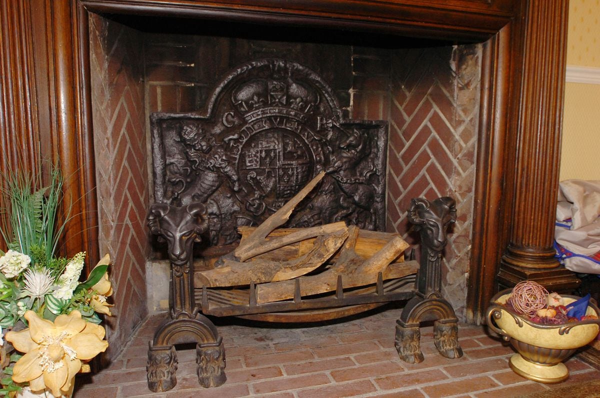 Fired up – the fireplace in Holbeache House Kingswinford where the conspirators met