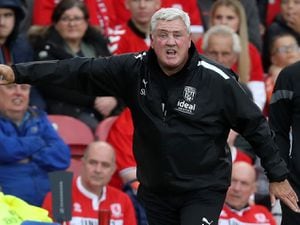 Steve Bruce calls the shots from the sidelines at Middlesbrough (Photo by Adam Fradgley/West Bromwich Albion FC via Getty Images).