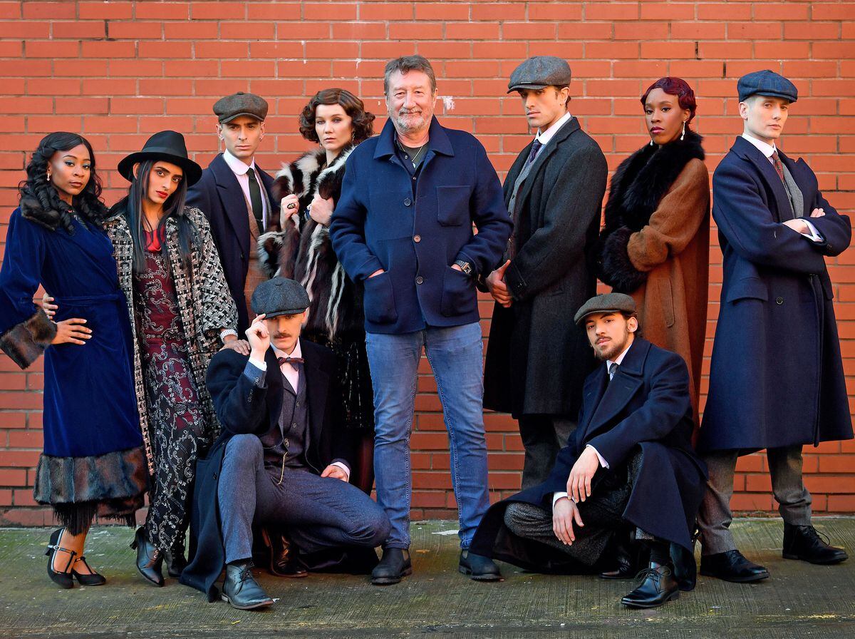 Creator Steven Knight with the dancers in the new Peaky Blinders show, which runs at Birmingham Hippodrome in September