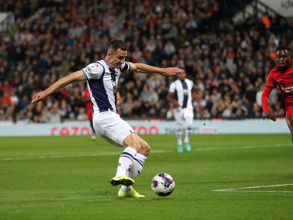 Jed Wallace of West Bromwich Albion scores a goal to make it 1-1  during the Sky Bet Championship between West Bromwich Albion and Birmingham City at The Hawthorns on September 14, 2022 in West Bromwich, United Kingdom. (Photo by Adam Fradgley/West Bromwich Albion FC via Getty Images).