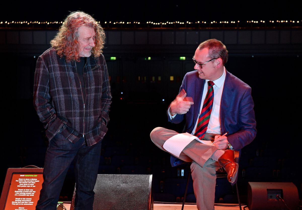 Robert Plant chats to Mark Andrews