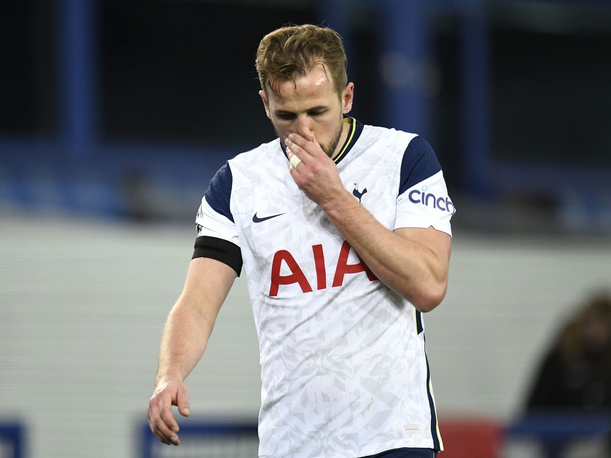 Harry Kane suffered an ankle injury in the 2-2 draw at Everton