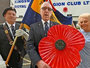 Kingwinsford Royal British Legion members John Bennett, Bob Townsend and Sue Grainger will host a community open day on Sunday to mark the branch's 90th anniversary