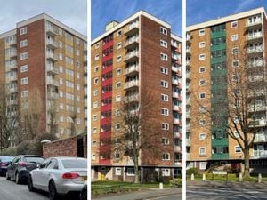 The tower blocks: Connaught House, Sutherland House and Vauxhal House. Photos: Jacobs