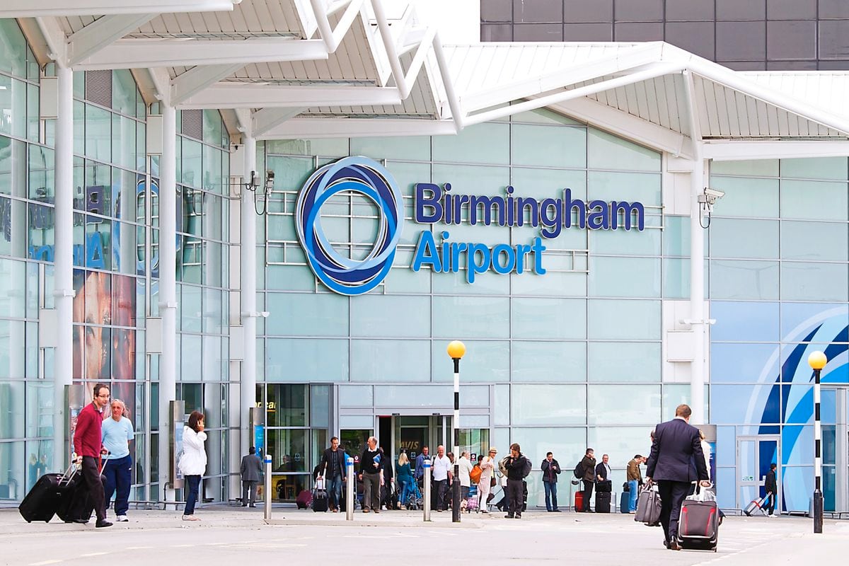Passengers using Birmingham Airport faced disruption tonight