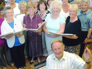 The Marston Singers with former chairman Don Franklin in 2010