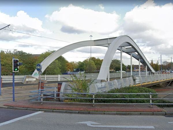 Wishbone Bridge, Wolverhampton. Photo: Google